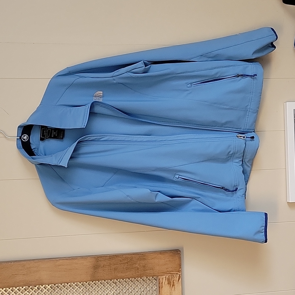 Blue North Face jacket